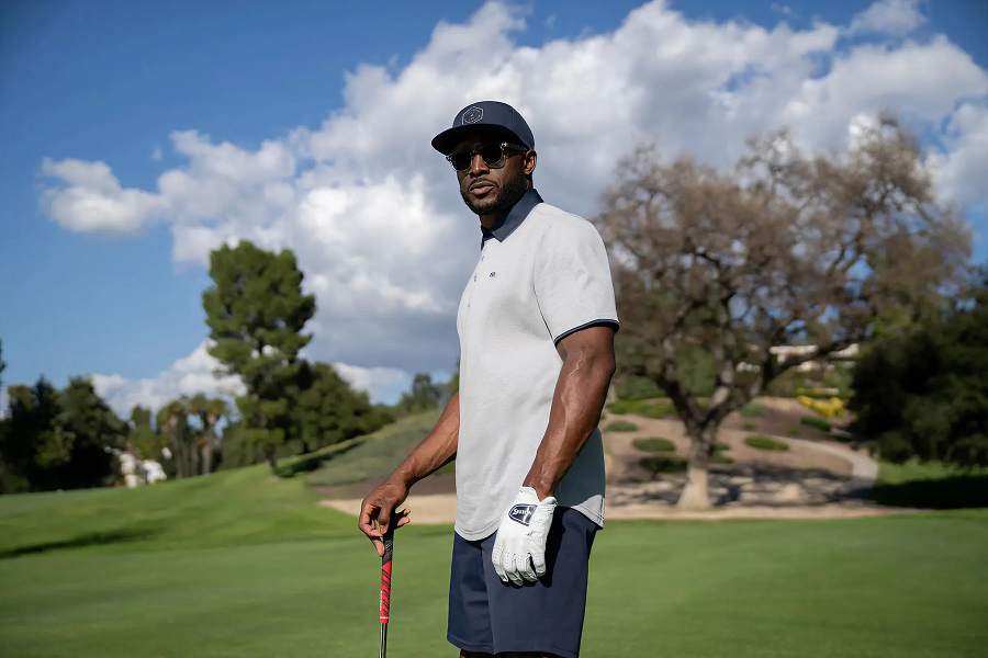 Reggie Bush on the golf course